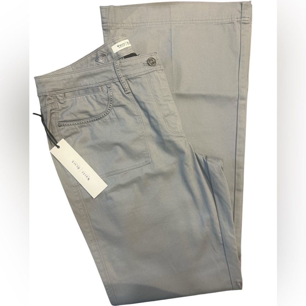 White House Black Market Gray Flare Leg Pants 12R New